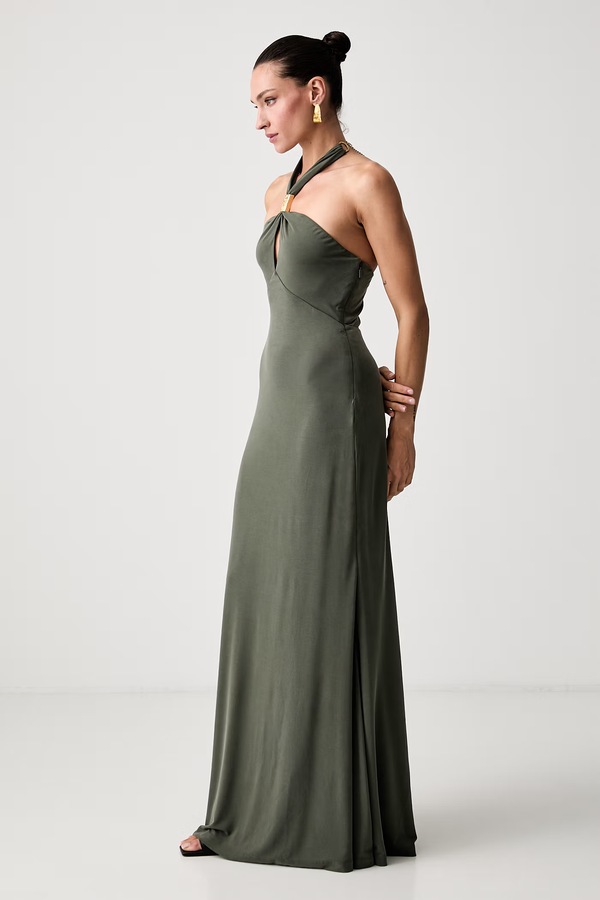 Сукня halter з модалем Marciano by Guess SORAYA колір зелений