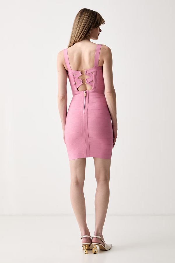 Сукня bodycon з віскозою Marciano by Guess ELLA колір рожевий фото 2