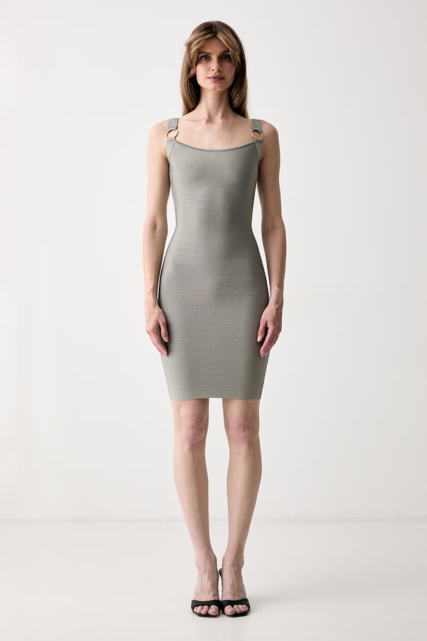 Платье bodycon с вискозой Marciano by Guess ELLA цвет зеленый