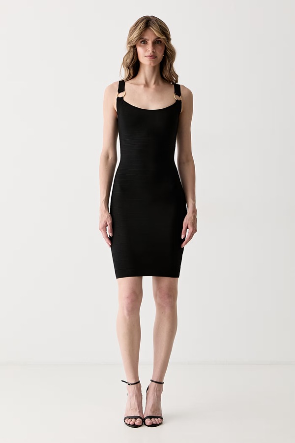 Платье bodycon с вискозой Marciano by Guess ELLA цвет черный