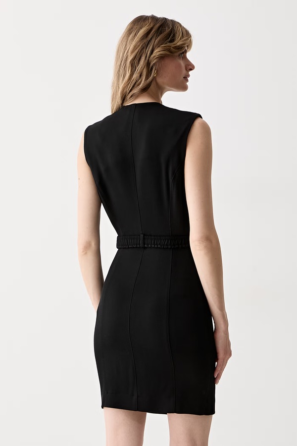 Сукня-сорочка з вовною Marciano by Guess RASHIDA колір чорний фото 2
