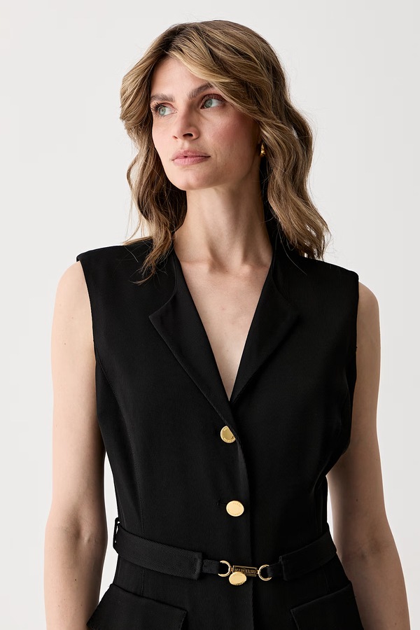 Сукня-сорочка з вовною Marciano by Guess RASHIDA колір чорний фото 4