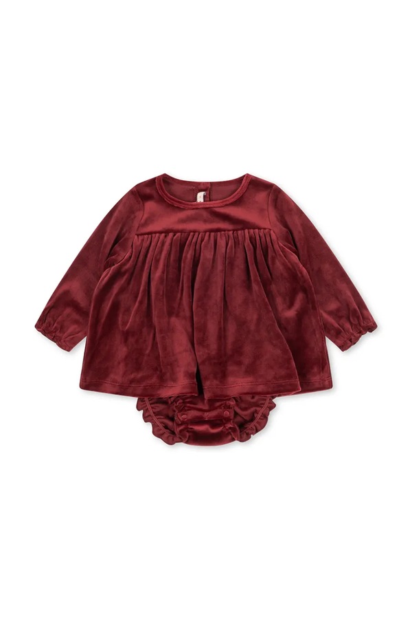 Розкльошена сукня велюрова Konges Sløjd JINGLE ROMPER DRESS GRS