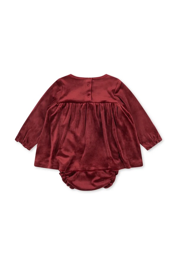 Розкльошена сукня велюрова Konges Sløjd JINGLE ROMPER DRESS GRS фото 2
