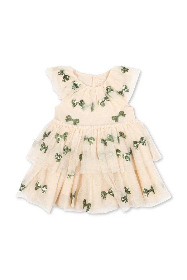Розкльошена сукня Konges Sløjd YVONNE FAIRY DRESS колір бежевий фото 2