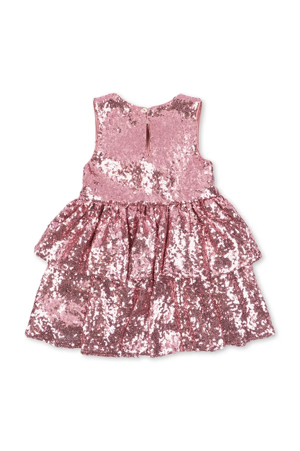 Розкльошена сукня Konges Sløjd TINDRA DRESS GRS колір рожевий фото 3