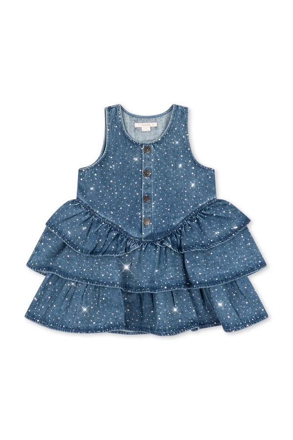 Сукня джинсова Konges Sløjd ELBA SPARKLE DRESS GOTS колір блакитний фото 2