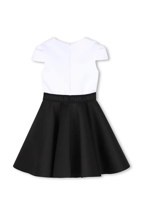 Сукня Karl Lagerfeld babydoll колір чорний фото 2