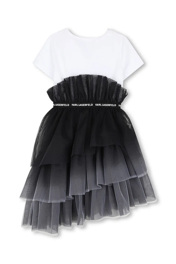 Сукня Karl Lagerfeld babydoll колір білий фото 2