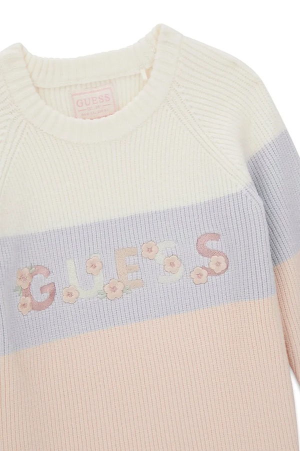 Трикотажна сукня з віскозою Guess колір бежевий фото 3