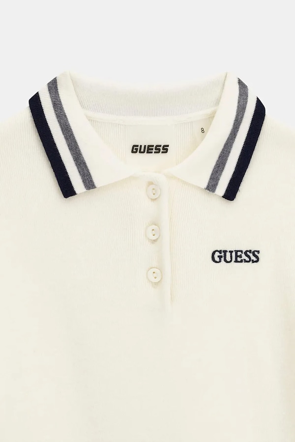 Трикотажна сукня з віскозою Guess колір бежевий фото 3
