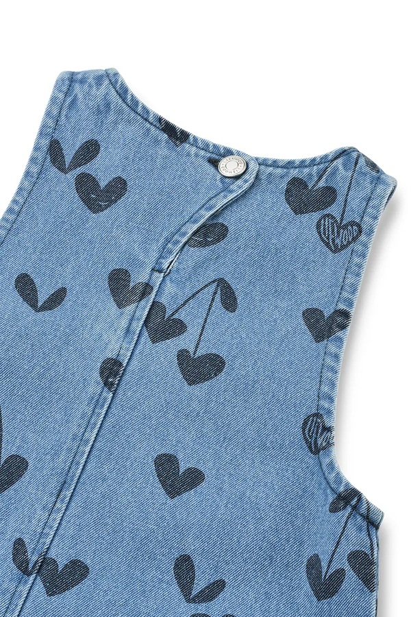 Сукня бавовняна Liewood Angelica Printed Denim Frill Dress колір блакитний фото 3