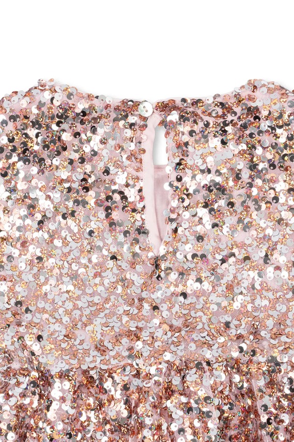 Сукня Konges Sløjd babydoll LILA SEQUINS DRESS колір рожевий фото 3