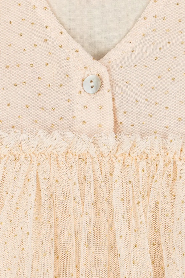 Сукня Konges Sløjd YVONNE PUFF DRESS колір бежевий фото 3