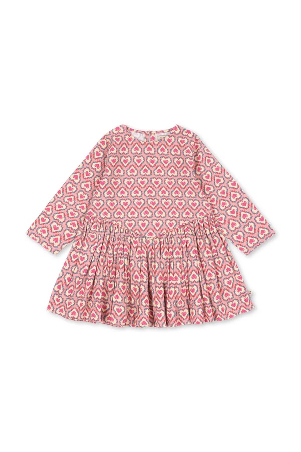 Сукня бавовняна Konges Sløjd MAITE DRESS GOTS колір рожевий