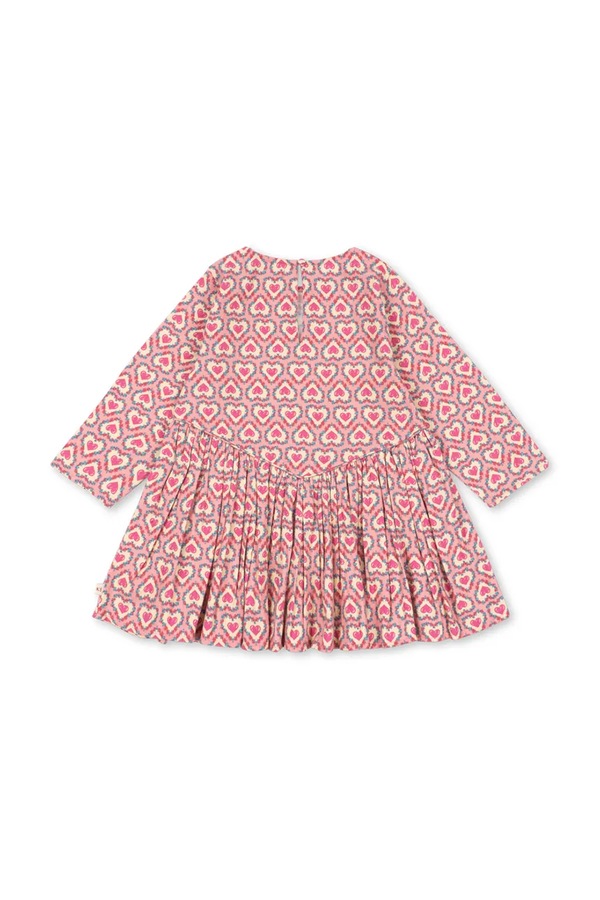 Сукня бавовняна Konges Sløjd MAITE DRESS GOTS колір рожевий