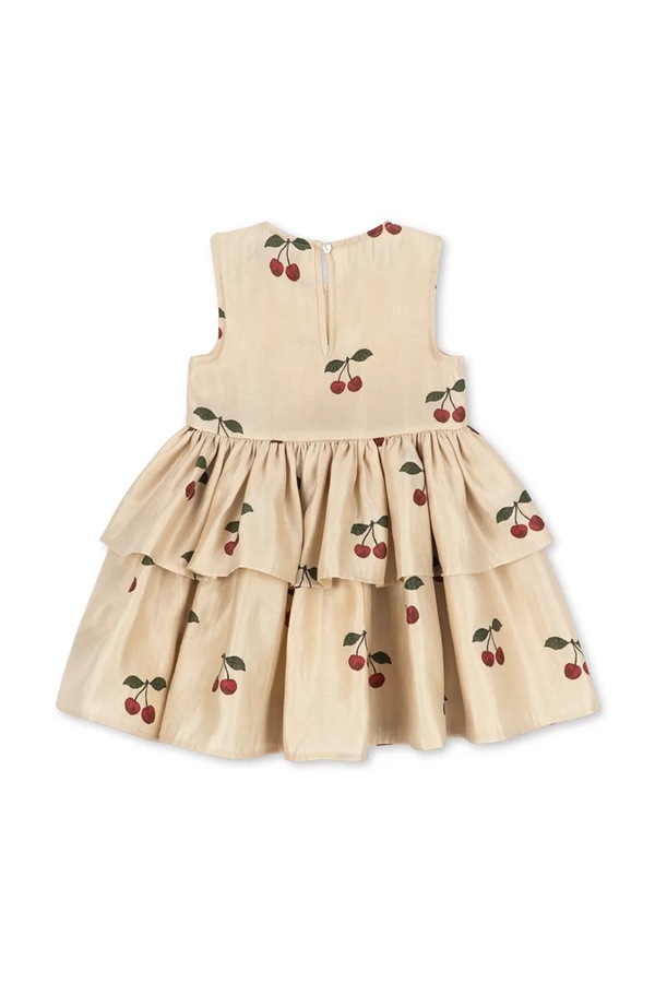 Розкльошена сукня Konges Sløjd FANYA CHERRY DRESS колір бежевий