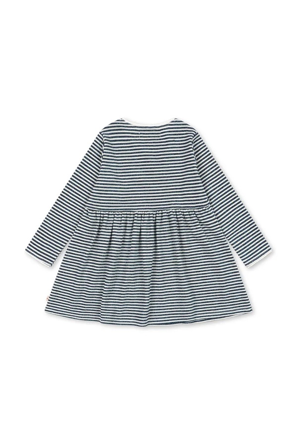 Сукня з бавовною Konges Sløjd ROLI STRIPE DRESS OCS колір блакитний