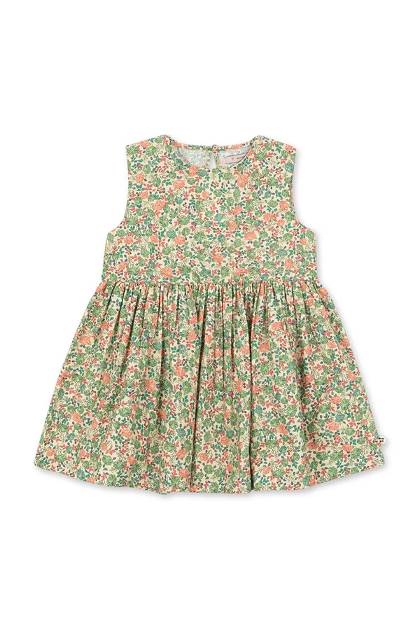 Платье хлопковая Konges Sløjd PONZA DRESS GOTS цвет зеленый