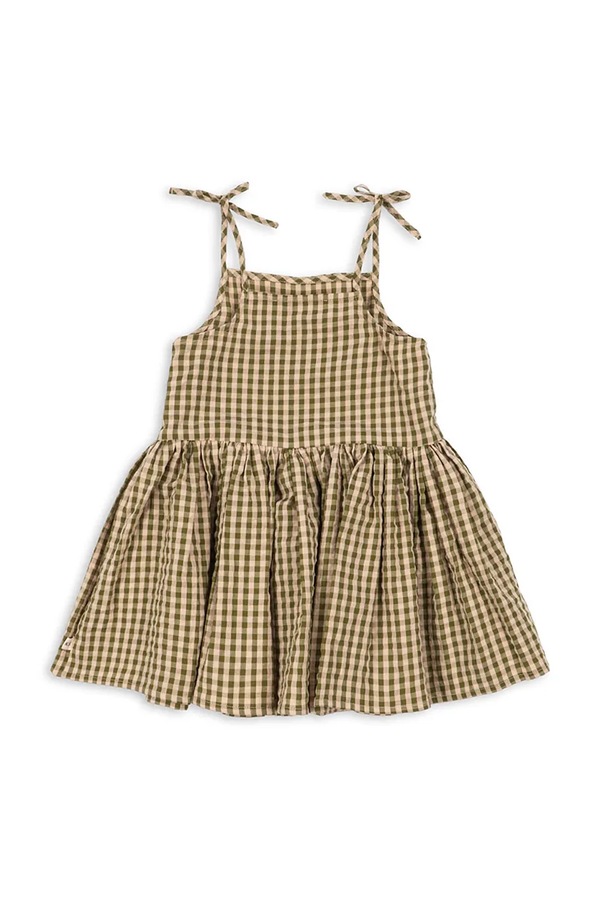 Платье хлопковая Konges Sløjd KIM ISOTTA DRESS GOTS цвет зеленый