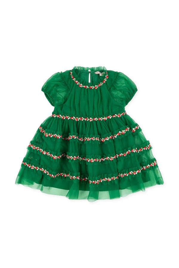 Сукня Konges Sløjd babydoll JOELLE DRESS колір зелений