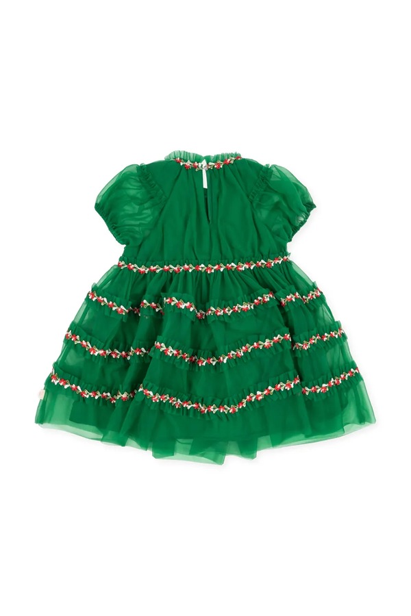 Сукня Konges Sløjd babydoll JOELLE DRESS колір зелений фото 2