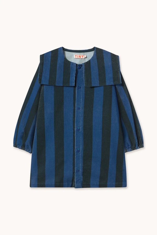 Сукня вельветова Tinycottons BLUE STRIPES CORDUROY DRESS колір блакитний