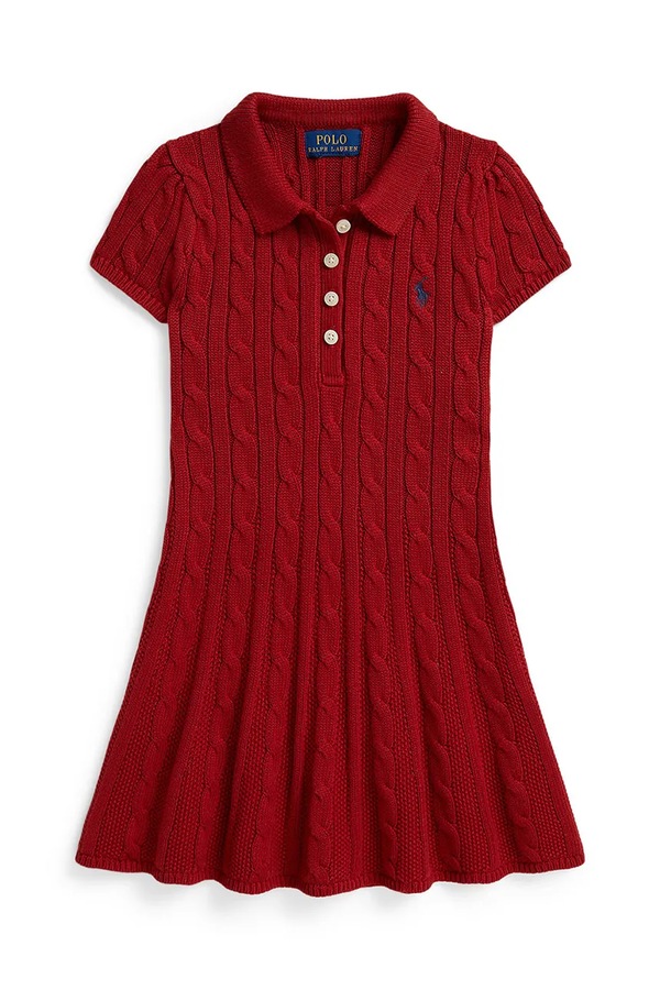 Літня сукня бавовняна Polo Ralph Lauren колір червоний фото 2