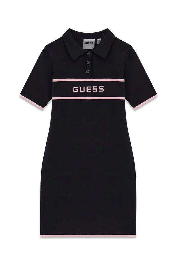 Сукня з віскозою Guess колір чорний