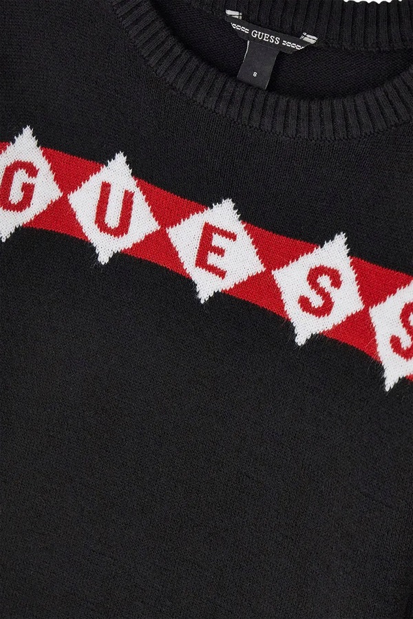 Светр дитячий Guess колір чорний фото 4