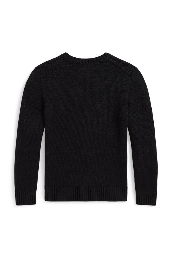 Свитер детский хлопковый Polo Ralph Lauren цвет черный фото 2