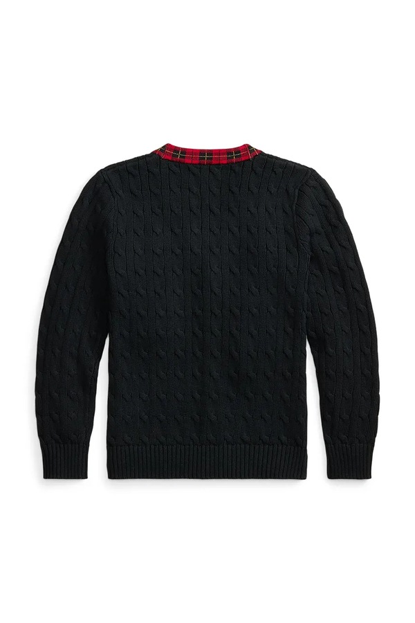 Кардиган дитячий бавовняний Polo Ralph Lauren колір чорний фото 2