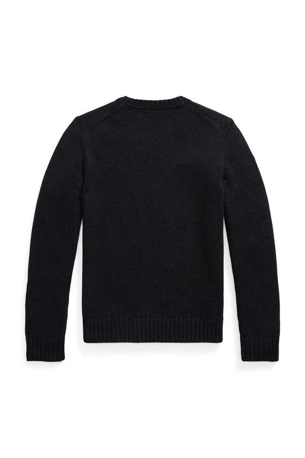 Светр дитячий бавовняний Polo Ralph Lauren колір чорний