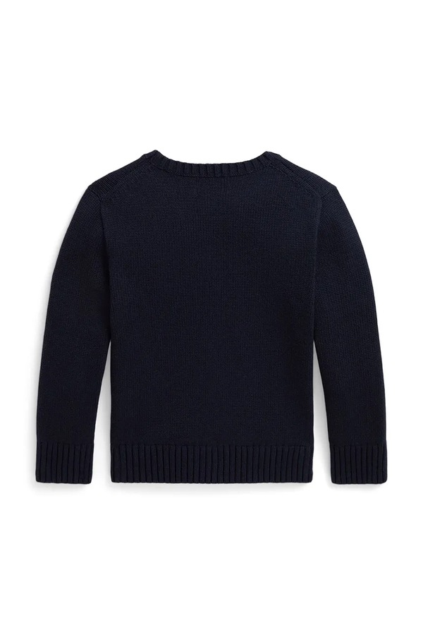 Свитер детский хлопковый Polo Ralph Lauren цвет темно-синий фото 2