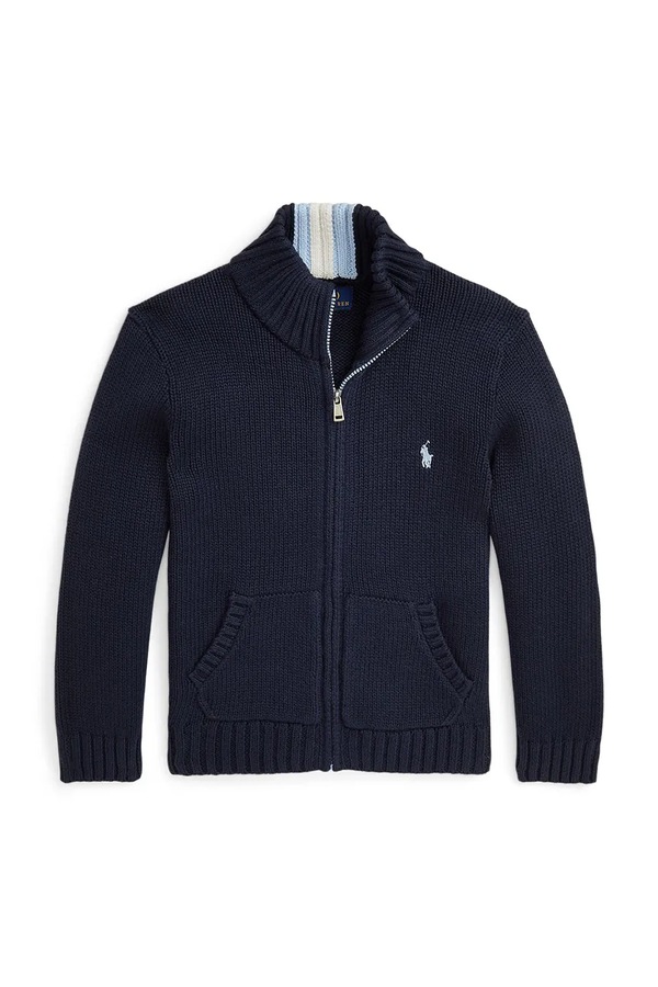 Светр дитячий бавовняний Polo Ralph Lauren колір чорний фото 2