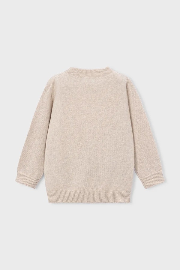 Свитер детский из добавлением шерсти Mayoral цвет бежевый фото 2
