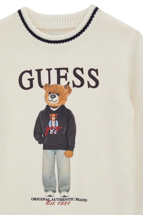 Свитер детский Guess цвет бежевый фото 2
