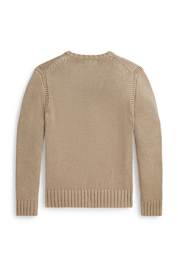 Светр дитячий бавовняний Polo Ralph Lauren колір бежевий