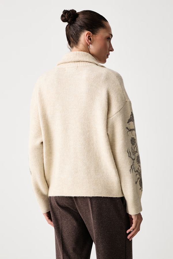 Светр на застібці жіночий з вовною Scotch & Soda колір бежевий фото 3