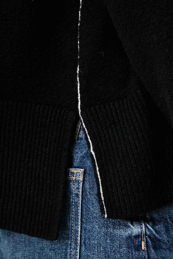 Светр жіночий з вовною Karl Lagerfeld Jeans колір чорний фото 4