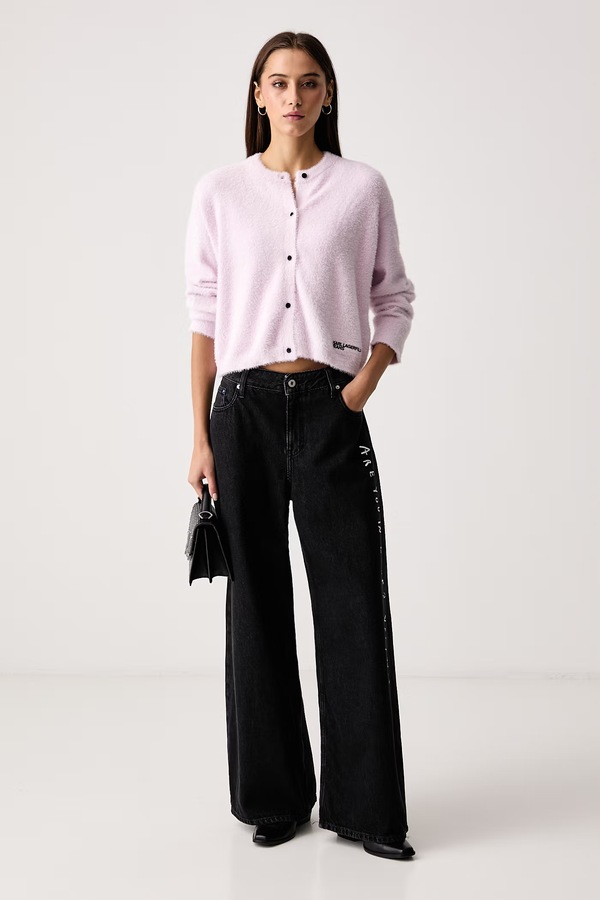 Кардиган жіночий Karl Lagerfeld Jeans колір рожевий