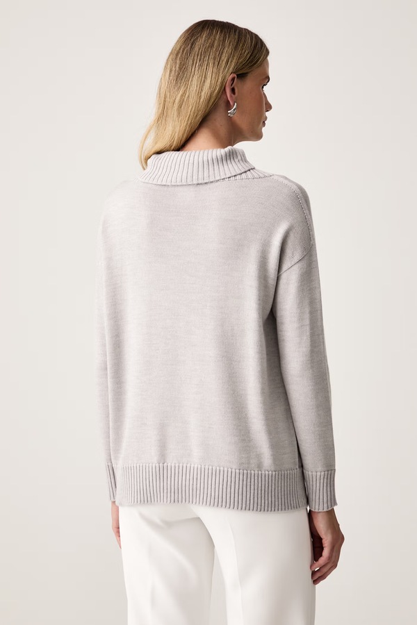 Гольф жіночий вовняний MM by Max Mara MMLMEANDRO колір сірий фото 2