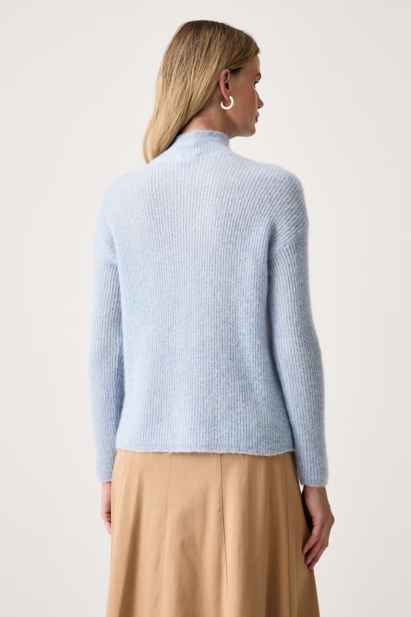 Свитер женский с шерстью MM by Max Mara MMLSTRANO цвет голубой фото 2