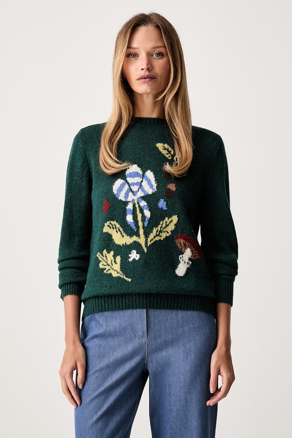 Свитер женский с шерстью Weekend Max Mara WKDNITRA цвет зеленый
