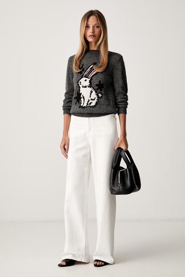 Светр жіночий з вовною Weekend Max Mara WKDNITRA колір сірий