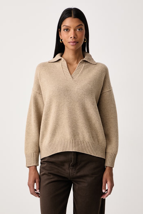 Светр жіночий вовняний Weekend Max Mara WKDAGRE колір бежевий