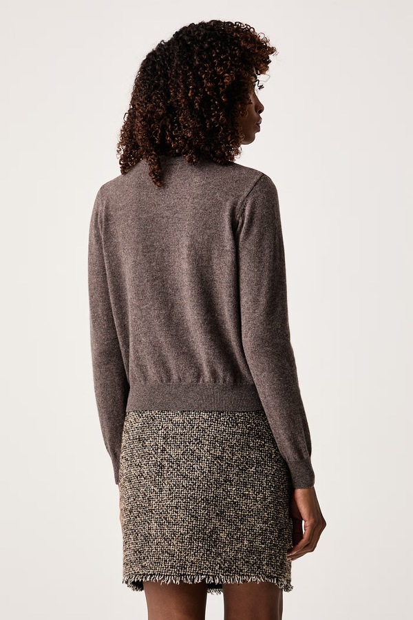 Кардиган женский из добавлением кашемира Weekend Max Mara WKDEROICO цвет коричневый фото 2