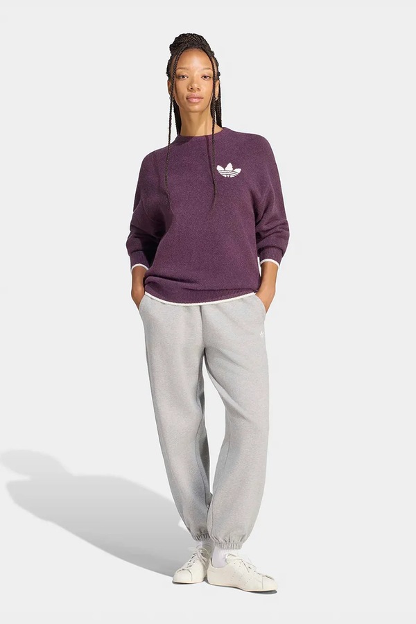 Светр жіночий з додаванням вовни adidas Originals Essentials колір фіолетовий фото 3