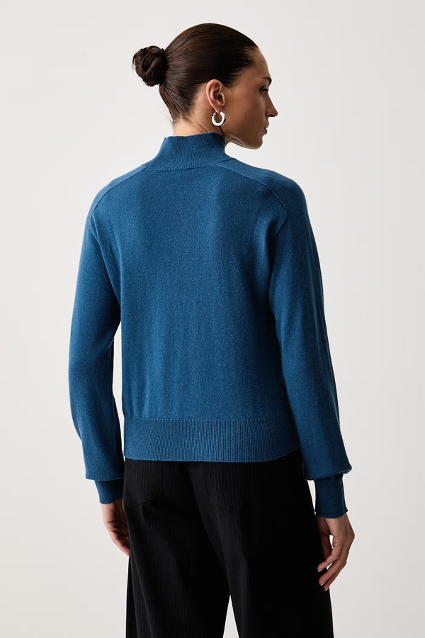 Светр жіночий з додаванням вовни United Colors of Benetton колір фіолетовий фото 3