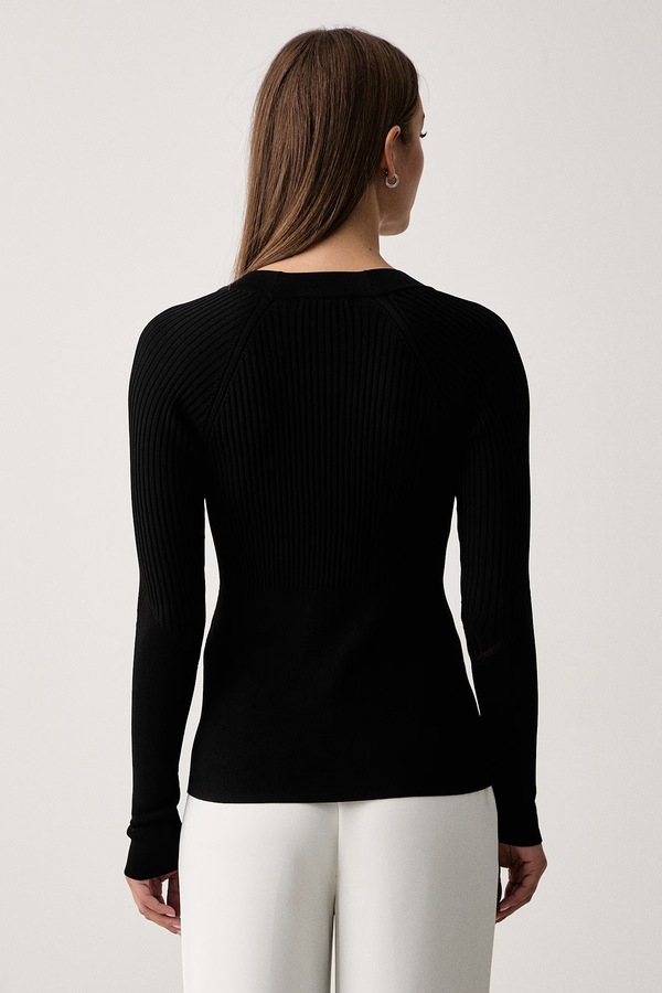 Кардиган жіночий з віскозою Armani Exchange колір чорний фото 2